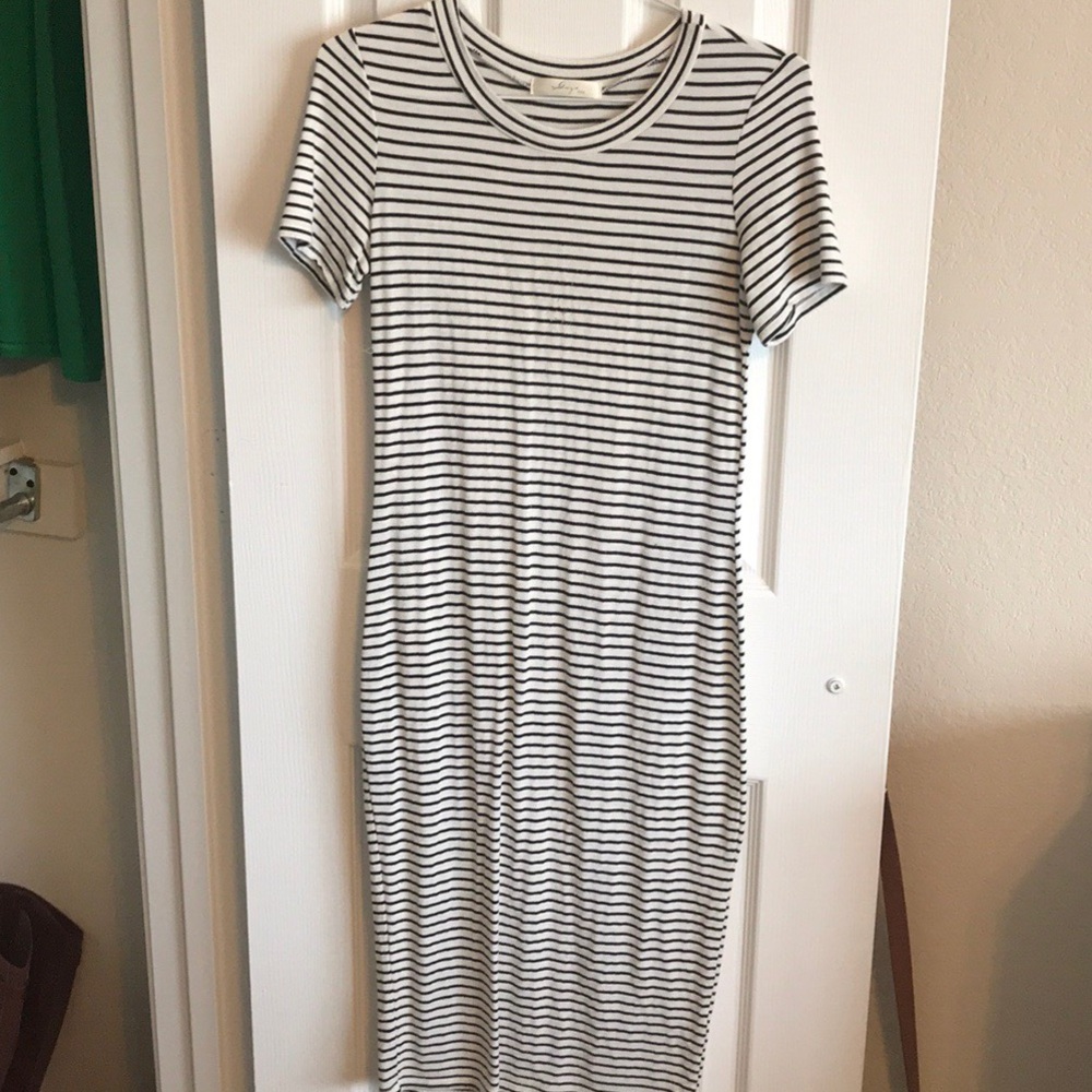 Striped T-shirt dress